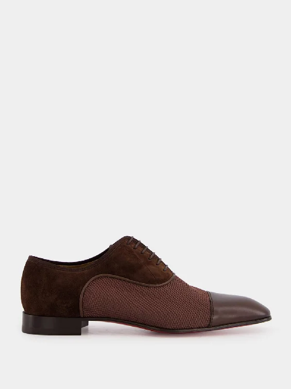 Oxfords with padded soles-Brown Greggo Leather Oxfords