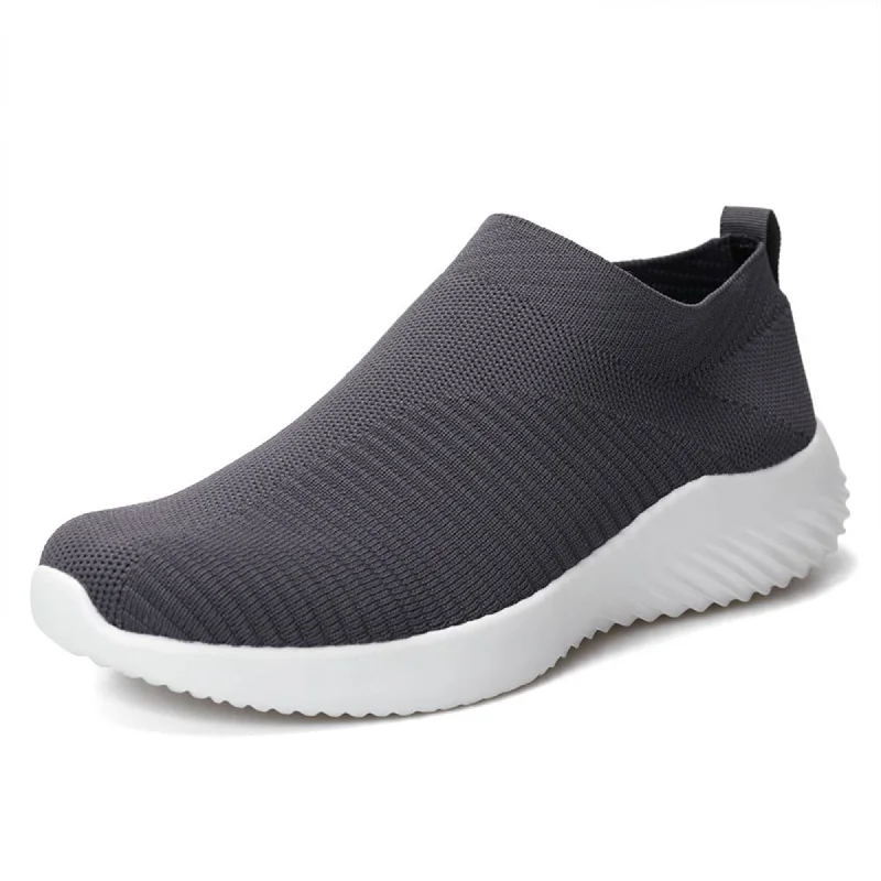 Flats with modern comfortWomens Sneakers Running Shoes Slip-on Fitness Sports Walking Tennis Flats