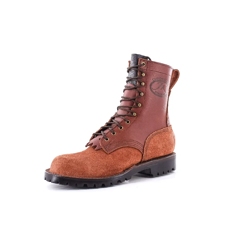 Boots with bright heels-Boots with bold soles-O.T. Pro (Safety Toe) - Redwood