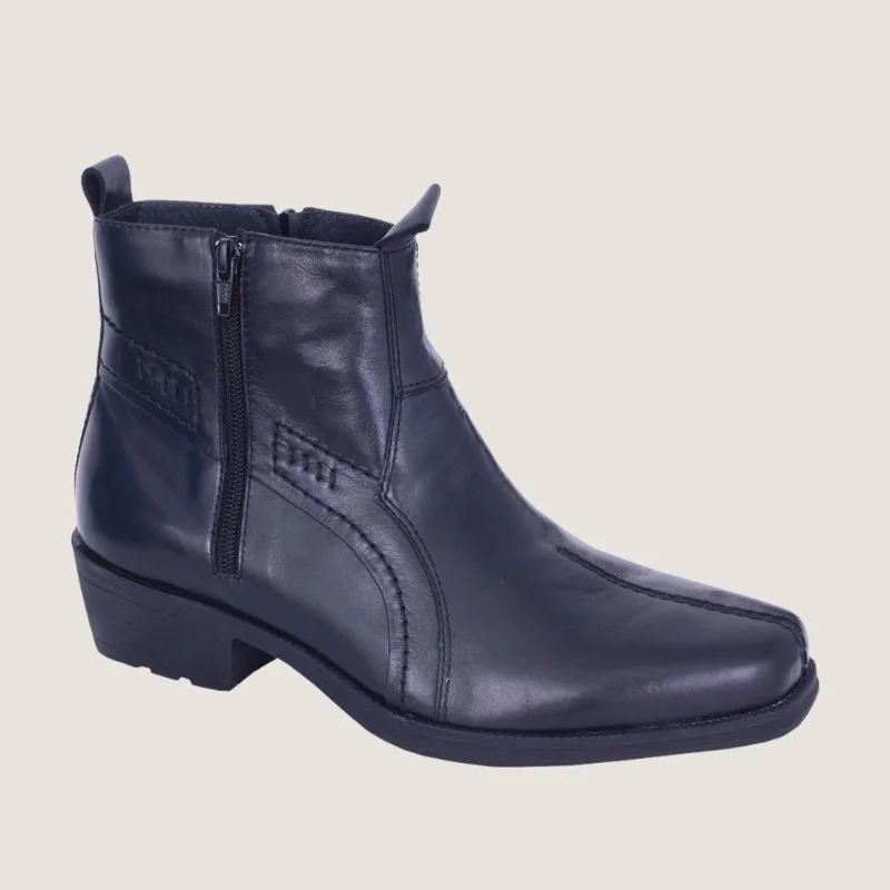 Boots for casual trails-Boots for winter fun-Slatters Rialto Zip Dress Boot