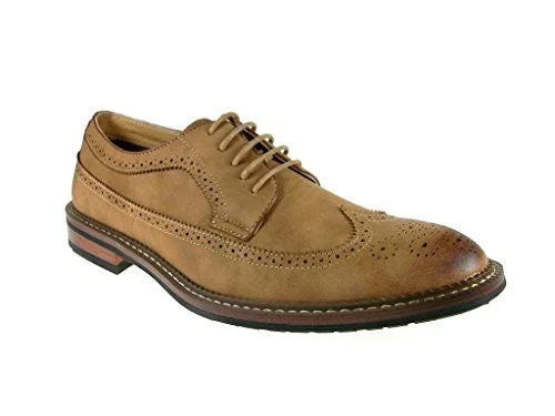 Oxfords with sleek design-Ferro Aldo Men's 19312 Brogue Wing Tip Oxford Shoes