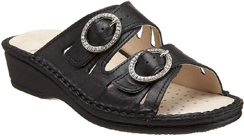 Sandals with cushioned comfortLa Plume Amalfi Sandal - Black