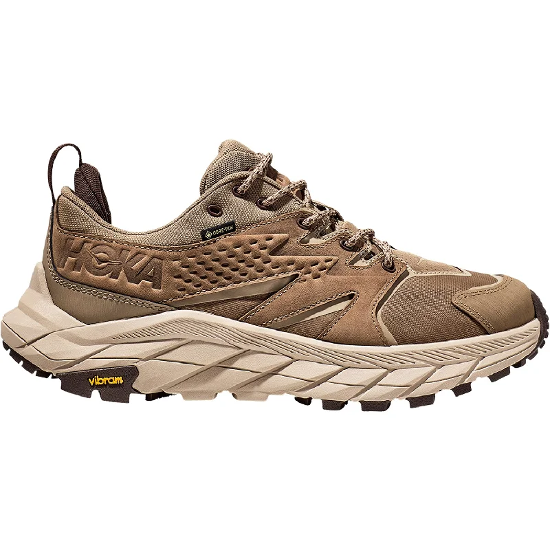 Oxfords for stylish men-Men's Hoka Anacapa Low GTX Dune/Oxford Tan Nubuck/Mesh