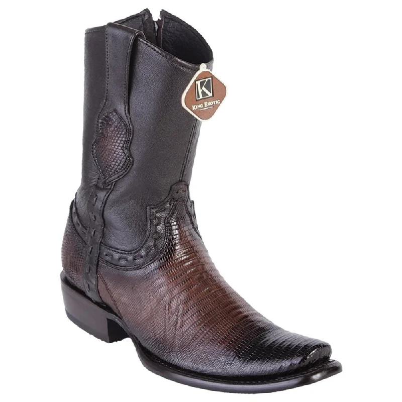 Boots for cold trails-Boots for evening strolls-Men's King Exotic Original Lizard Skin Dubai Style Short Boot 479B0716