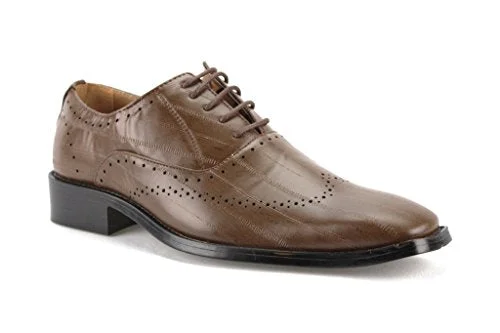 Oxfords with timeless appeal-New Men's W2015-4 Formal Pin Striped Wing Tip Oxford Shoes