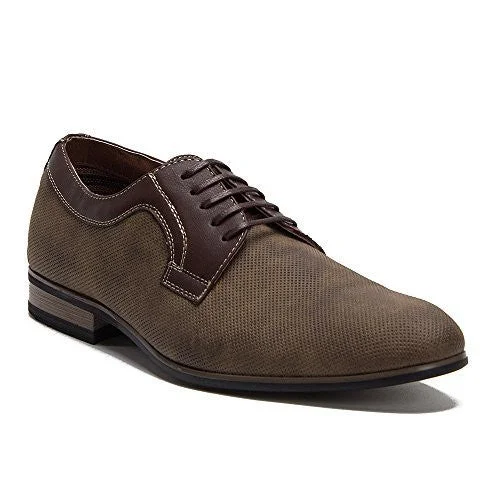 Oxfords for trendy looks-Ferro Aldo Men's 19380DL Perforated Derby Lace Up Oxfords Shoes