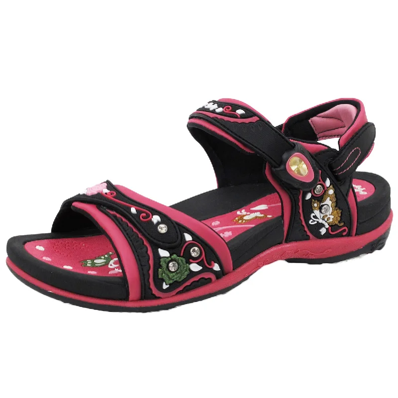 Sandals with sleek strapsWomen Signature: 5991 Fuchsia