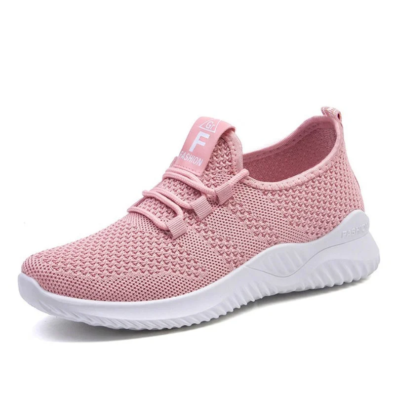 GroovyWish Women Orthopedic Shoes Comfy Elastic Mesh Round Toe Running Sneakers