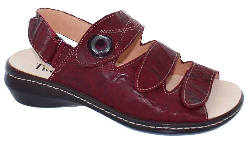 Sandals for casual strapsThink! Camilla Sandal Rustic Burgandy