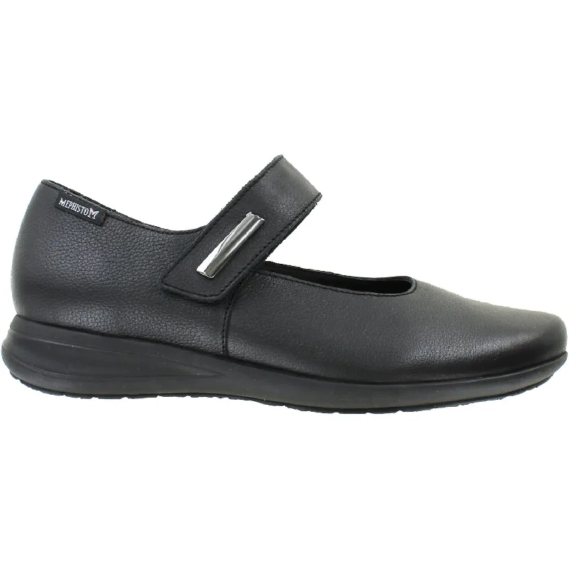 Comfortable Casual Shoes for Men with Slip-on Style-Women's Mephisto Nyna Black Leather