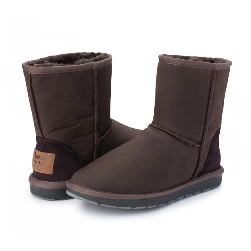 Boots with warm heels-Boots with bright soles-Burke and Wills Woolly Oilskin Ugg Boots