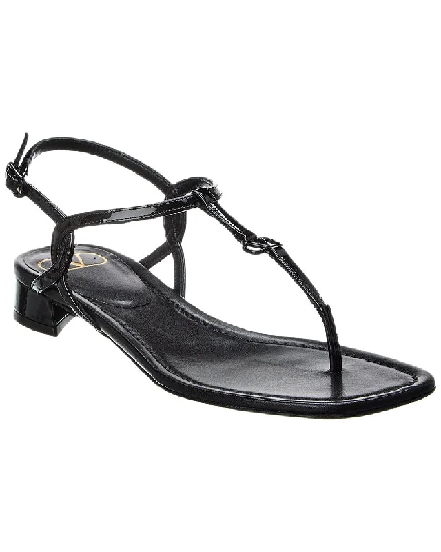 Sandals with durable designsValentino VLogo Patent Sandal