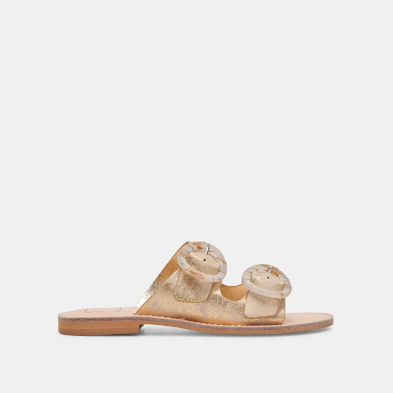 Sandals on saleSECILY SANDALS LIGHT GOLD NUBUCK