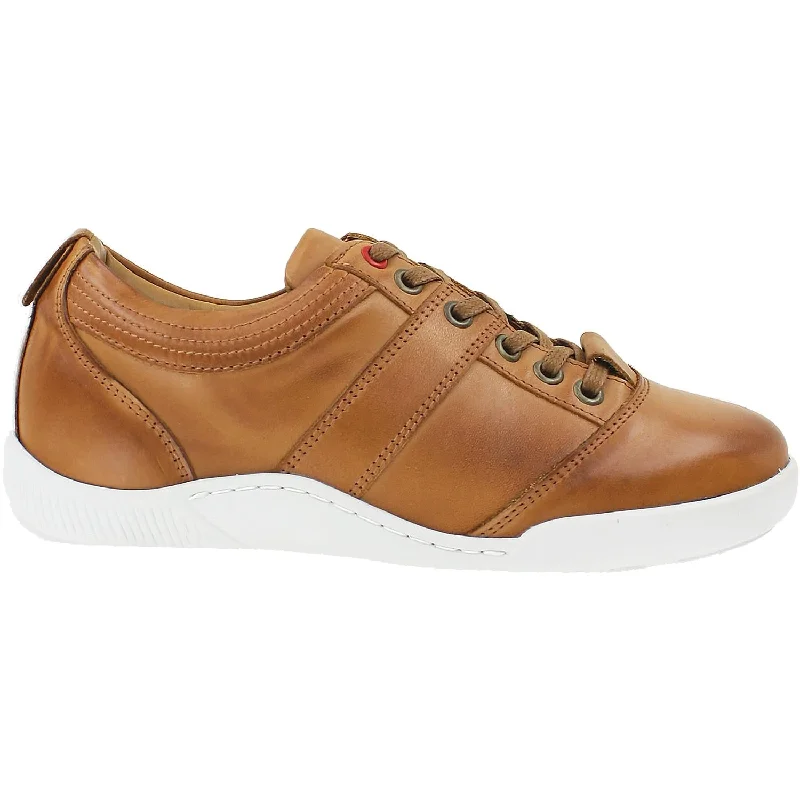 Comfortable Casual Shoes for Women with Adjustable Closure-Women's Viktor Shoes Heather Tan Leather