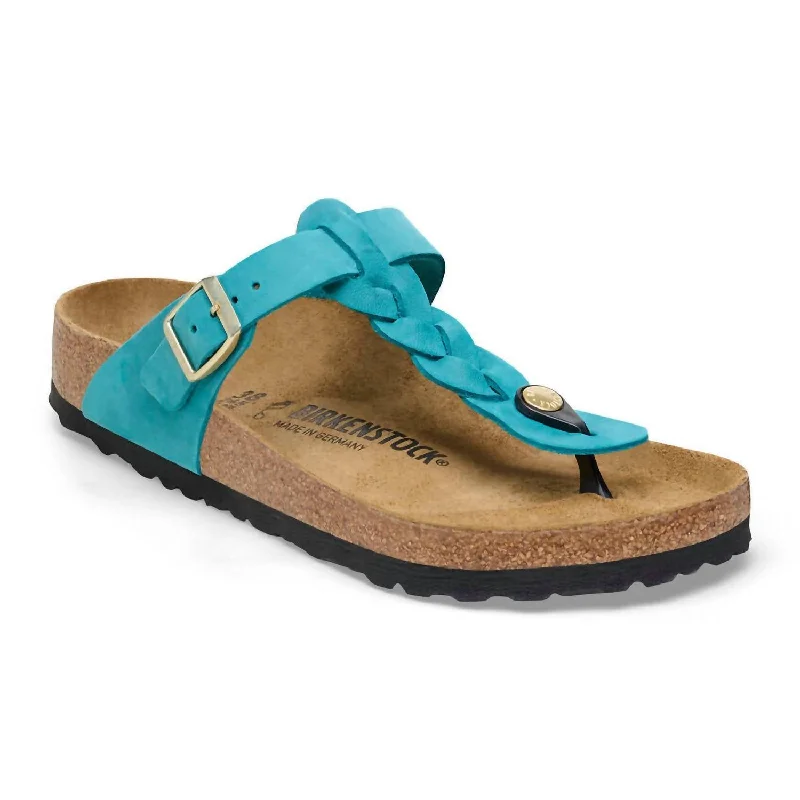 Sandals for casual comfortGizeh Braided Oiled Leather Sandal In Biscay Bay