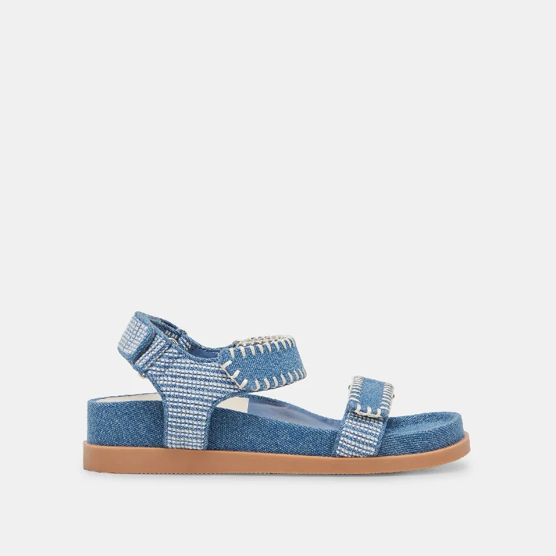 Sandals with slip-on designSENORA SANDALS BLUE MULTI DENIM