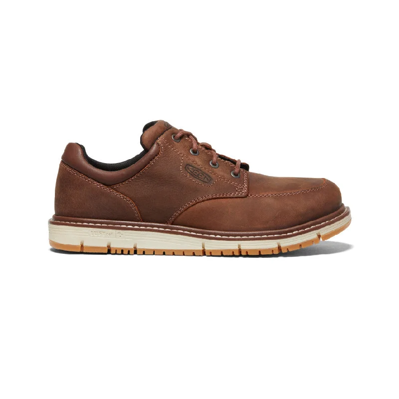 Oxfords with bold design-Men's San Jose Oxford (Aluminum Toe)  |  Gingerbread/Off White