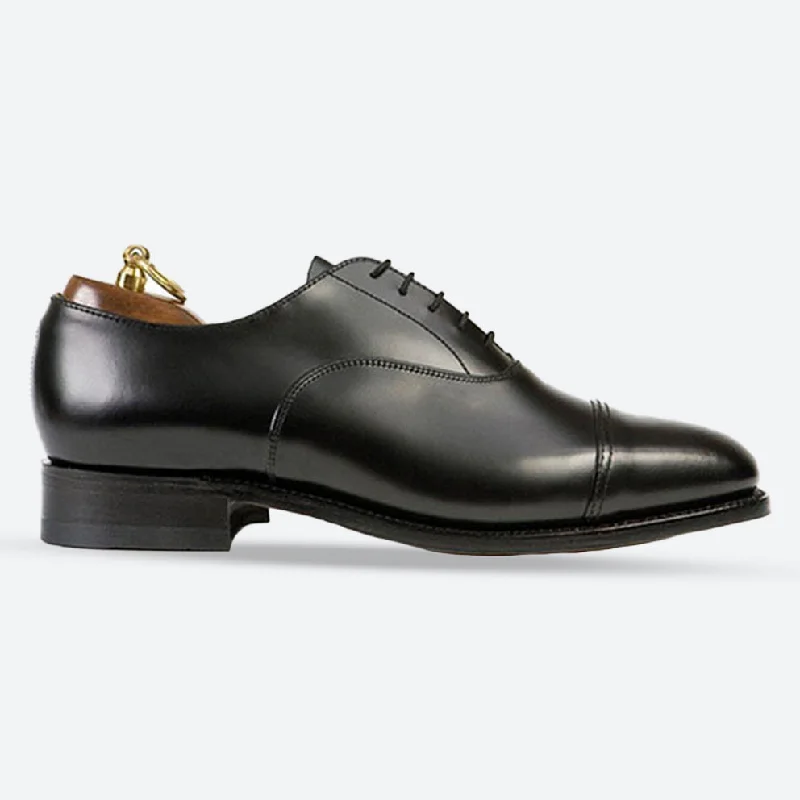 Oxfords with dark leather-Mens Wide Fit Sanders Oxford Shoes