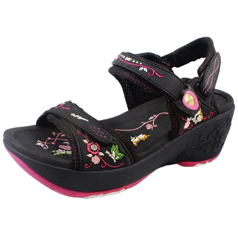 Sandals with durable trendsWedge: 8698 Fuchsia