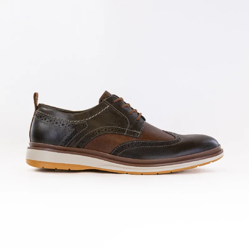 Oxfords for casual elegance-Clarks Chantry Wing Oxford (Men's) - Dark Olive Combi