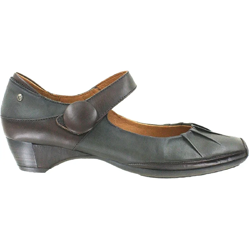 Stylish Casual Shoes for Women with Soft Upper and Sole-Women's Pikolinos Gandia 849-5847C1 Lead Leather