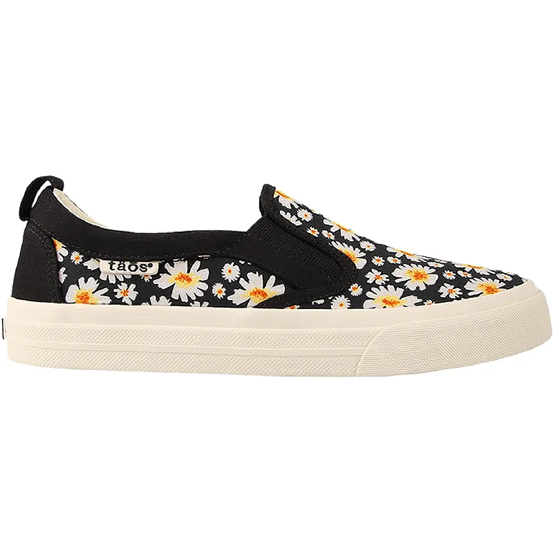 Casual Shoes for Women with Stylish Mesh Upper-Women's Taos Rubber Soul Black Daisy Canvas