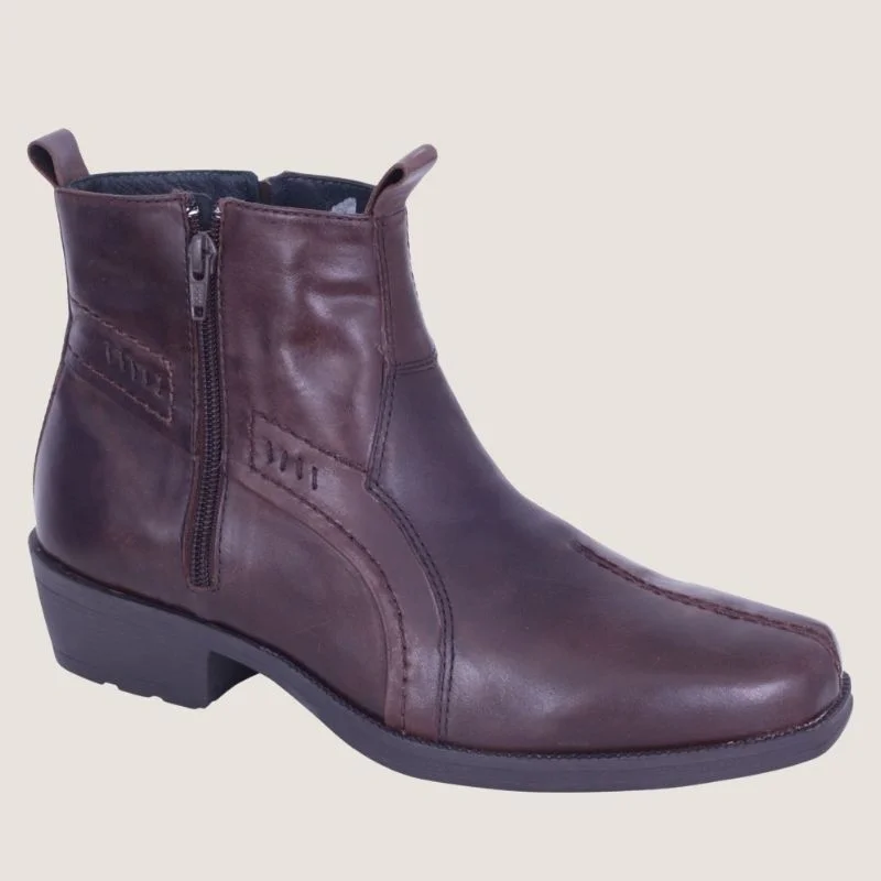 Boots with durable soles-Boots with thick uppers-Slatters Rialto Zip Dress Boot