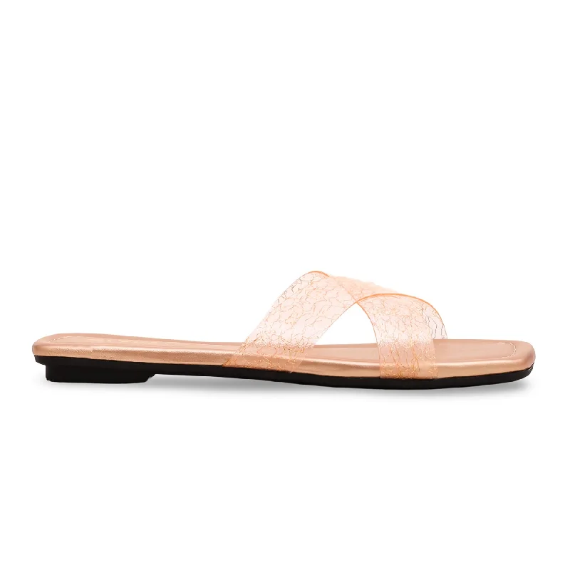 Slippers for daily rest-Peach Casual Chappal CL1555