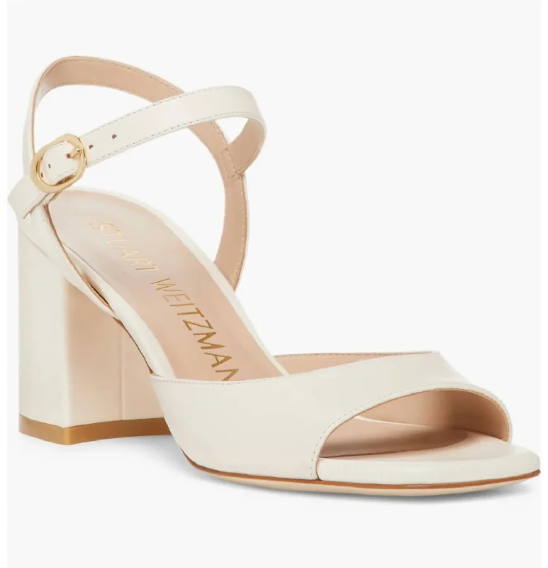 Sandals with subtle strapsTia 75 Block Sandal In Seashell