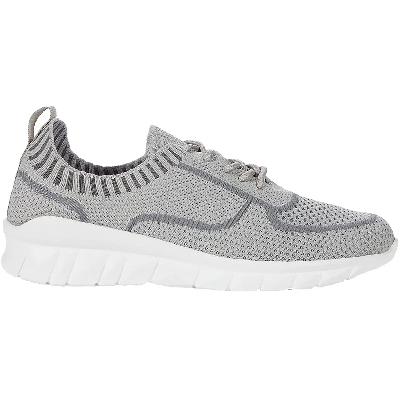 Trendy Casual Shoes for Women with Sporty and Fun Look-Women's Naot Galaxy Light Grey Knit Fabric