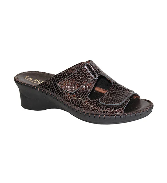 Sandals with stylish designsLa Plume Sheila Brown Mid Heel Sandal