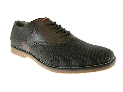 Oxfords for everyday elegance-New Men's C-1407 Lace Up Round Toe Oxford Dress Shoes