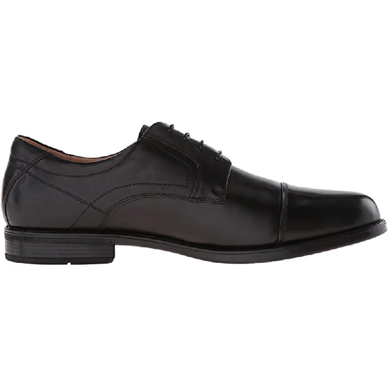 Oxfords with clean lines-Florsheim Midtown Cap Toe Oxford Black