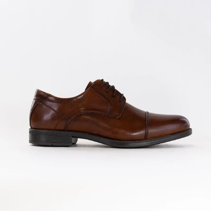 Oxfords with intricate details-Florsheim Midtown Cap Toe Oxford (Men's) - Cognac