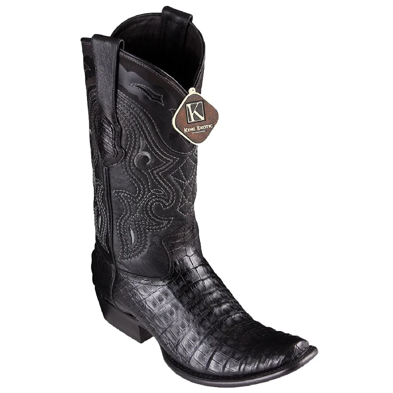 Boots with sturdy soles-Boots with firm soles-Men's King Exotic Caiman Belly Dubai Style Boot 4798205