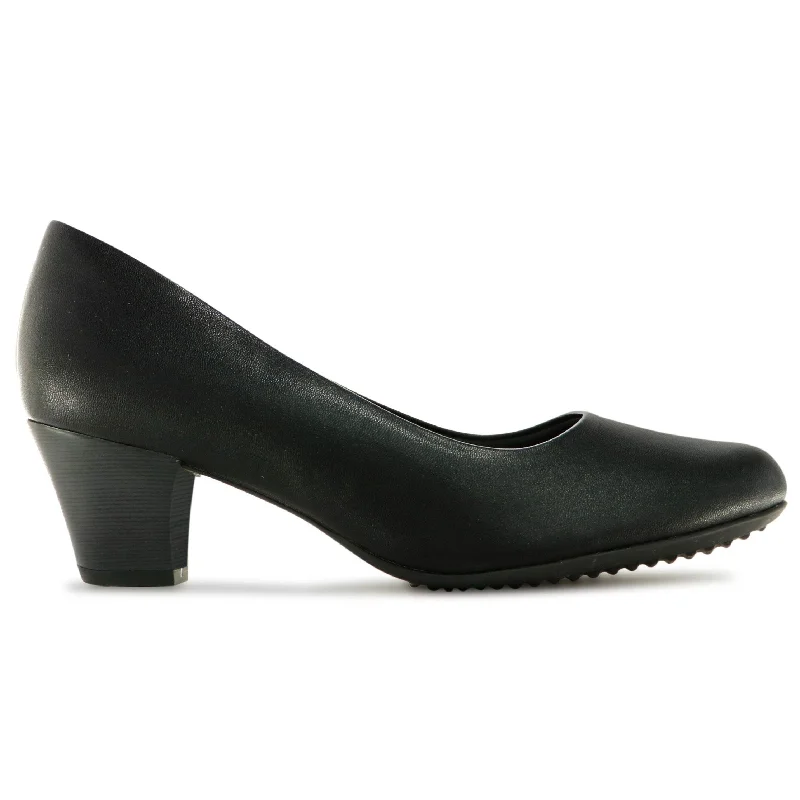 Ebon Elegance Pumps - Black Nappa (703.001)