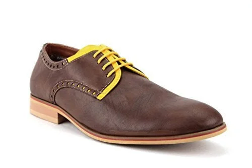 Oxfords for formal wear-Ferro Aldo Men's 19393LE Derby Two Tone Oxford Dress Shoes