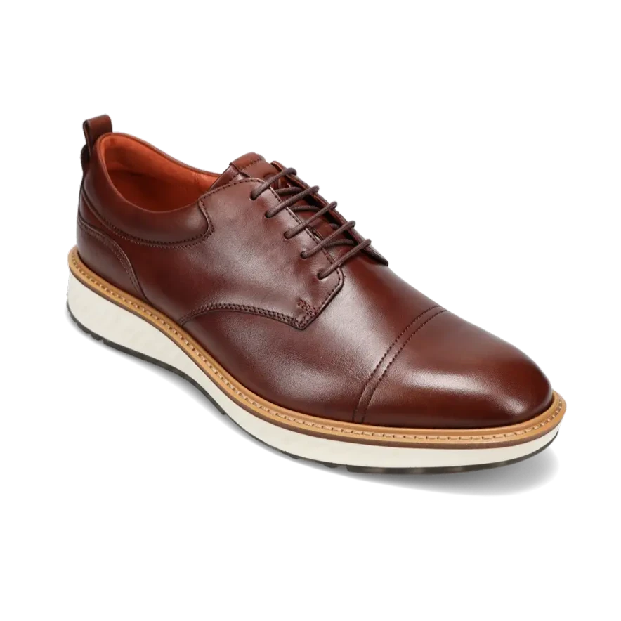 Oxfords with flexible appeal-Men's St. 1 Hybrid Captoe Oxford Cognac