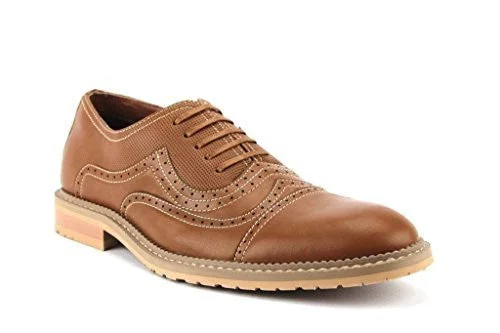 Oxfords with classic black-Ferro Aldo Men's 19382LE Cap Toe Stitch Lace Up Oxford Dress Shoes