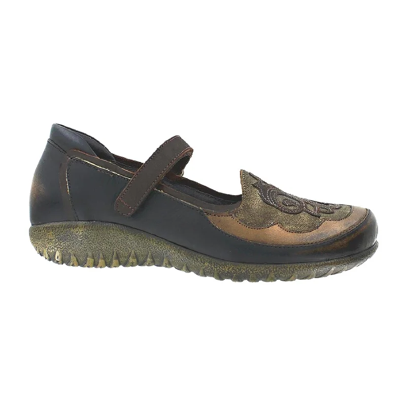 Comfortable Casual Shoes for Women with Unique Design-Women's Naot Motu Volcanic Brown/Bronze Leather