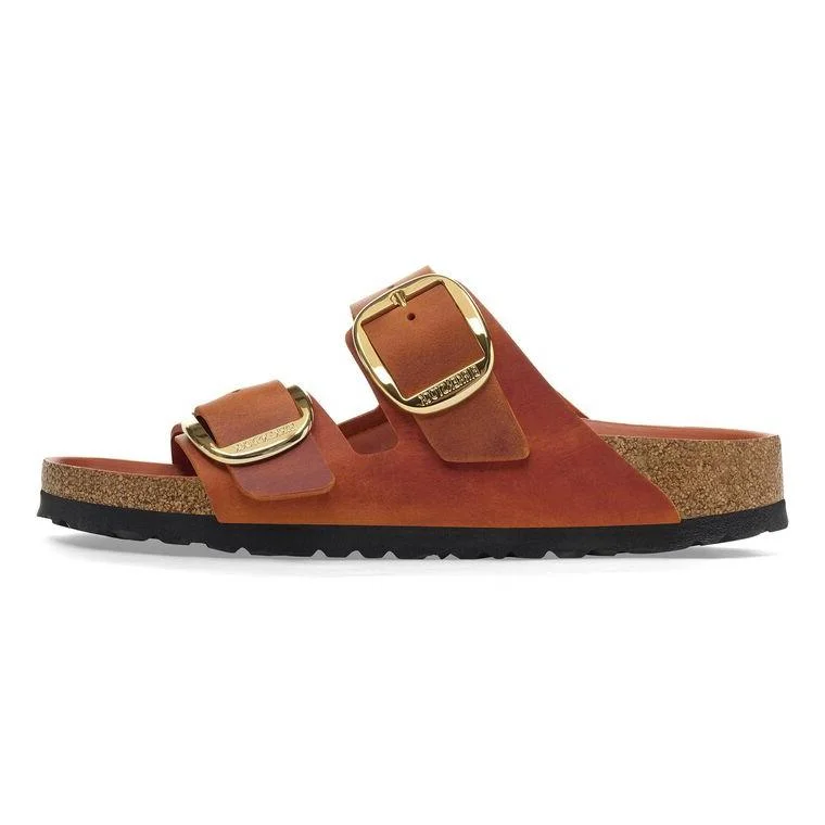 Sandals with glitter finishBirkenstock Arizona Big Buckle Oiled Leather