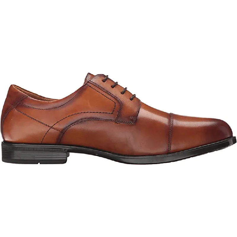 Oxfords for office style-Florsheim Midtown Cap Toe Oxford Cognac