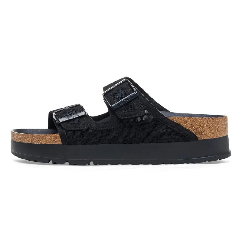 Sandals for summer heelsPapillio by Birkenstock Arizona Flex Platform Black Mesh