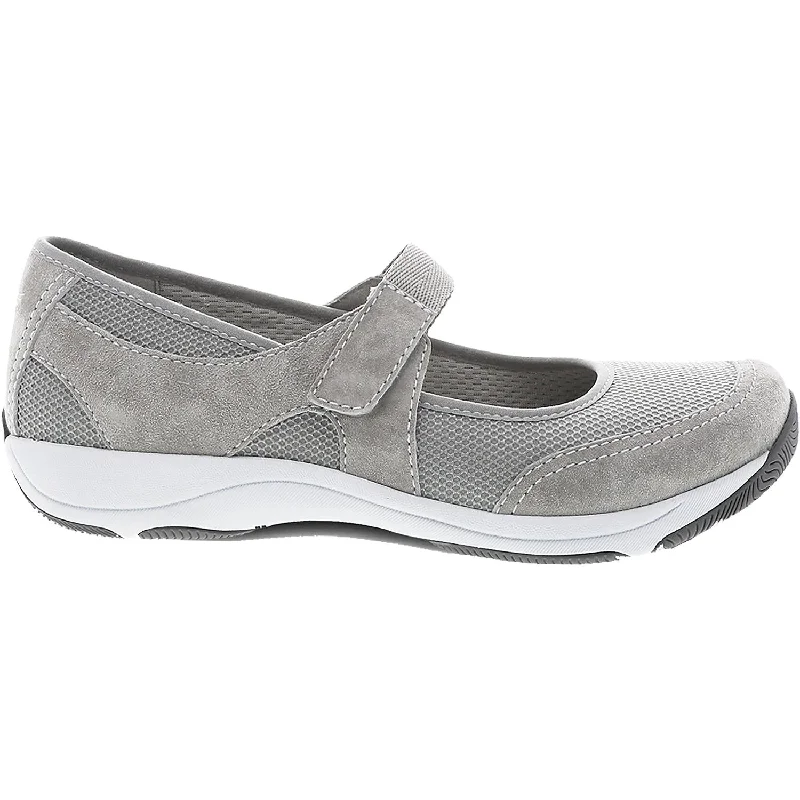 Trendy Casual Shoes for Women with Fun Color Combination-Women's Dansko Hennie Grey Suede