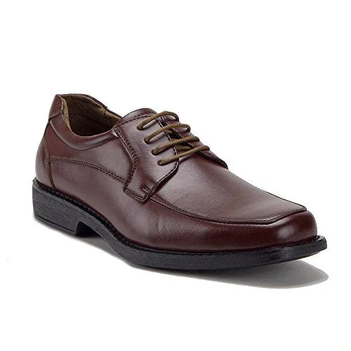 Oxfords with waterproof leather-Men's  16058 Classic Square Toe Lace Up Oxfords Dress Shoes