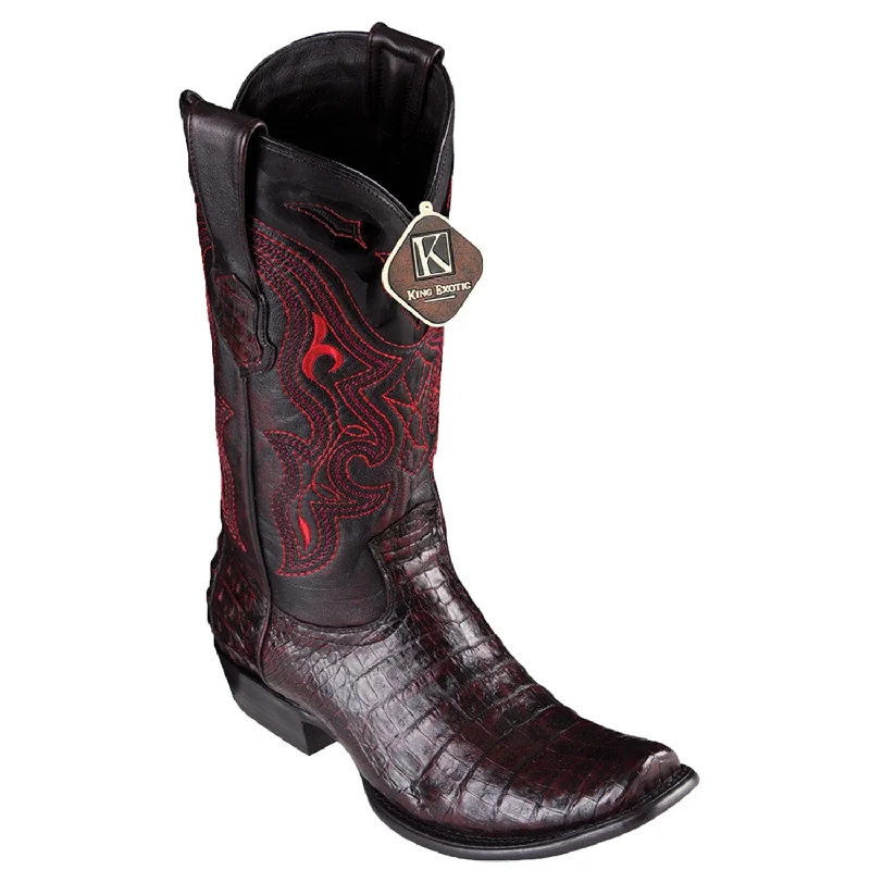 Boots for urban hikes-Boots for stylish teens-Men's King Exotic Caiman Belly Dubai Style Boot 4798218