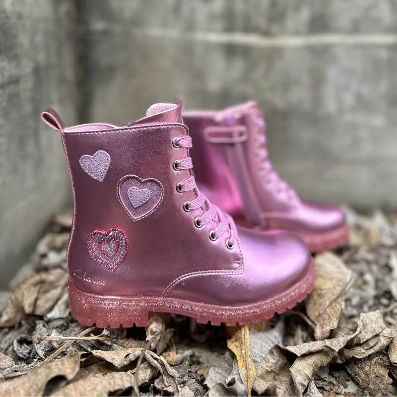 Boots with soft heels-Boots with trendy soles-Clarks Kids Roxy Boot