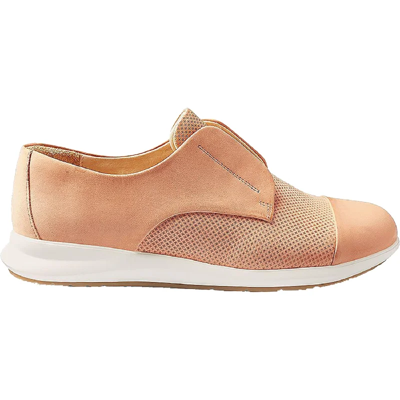 Comfortable Casual Shoes for Women with Extra Padding-Women's Samuel Hubbard Freedom Stroll Orange Sorbet Nubuck