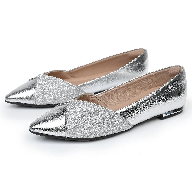 Flats with sleek designsGentle Stroll Flats - Silver (274.081)