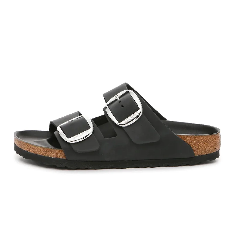 Sandals with ankle strapBirkenstock Arizona Big Buckle Black Leather